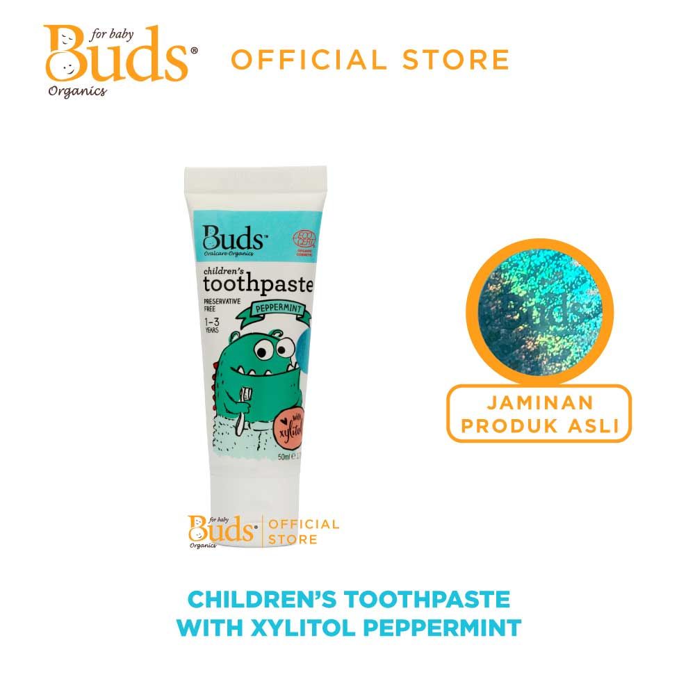 BUDS - Toothpaste With Xylitol Peppermint (1-3Y) 50ml - 1