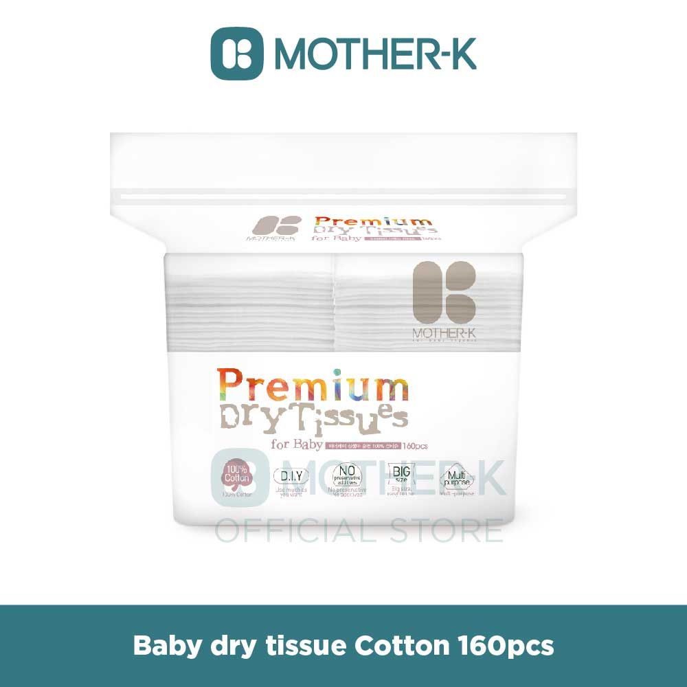 Mother-K - Baby Dry Tissue Cotton (160 pcs) - 1