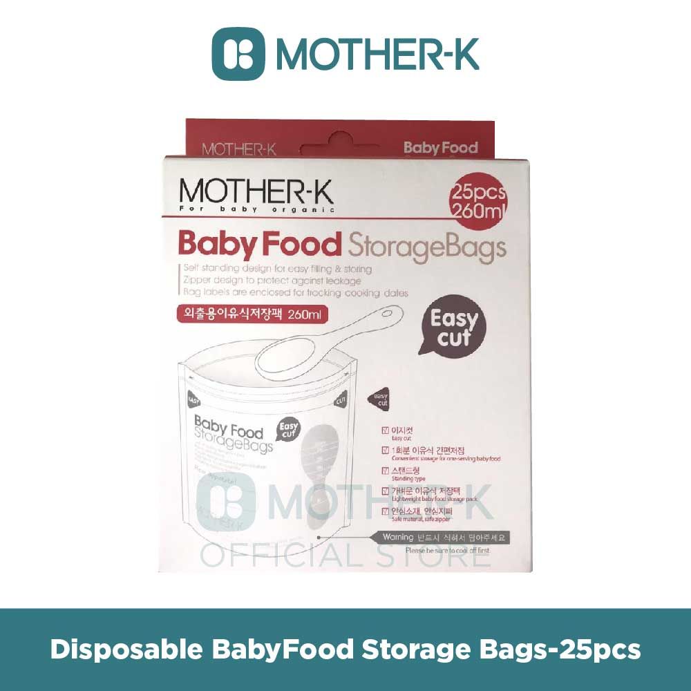 Mother-K - Baby Food Storage Bags 260 ml (25 pcs) - 1