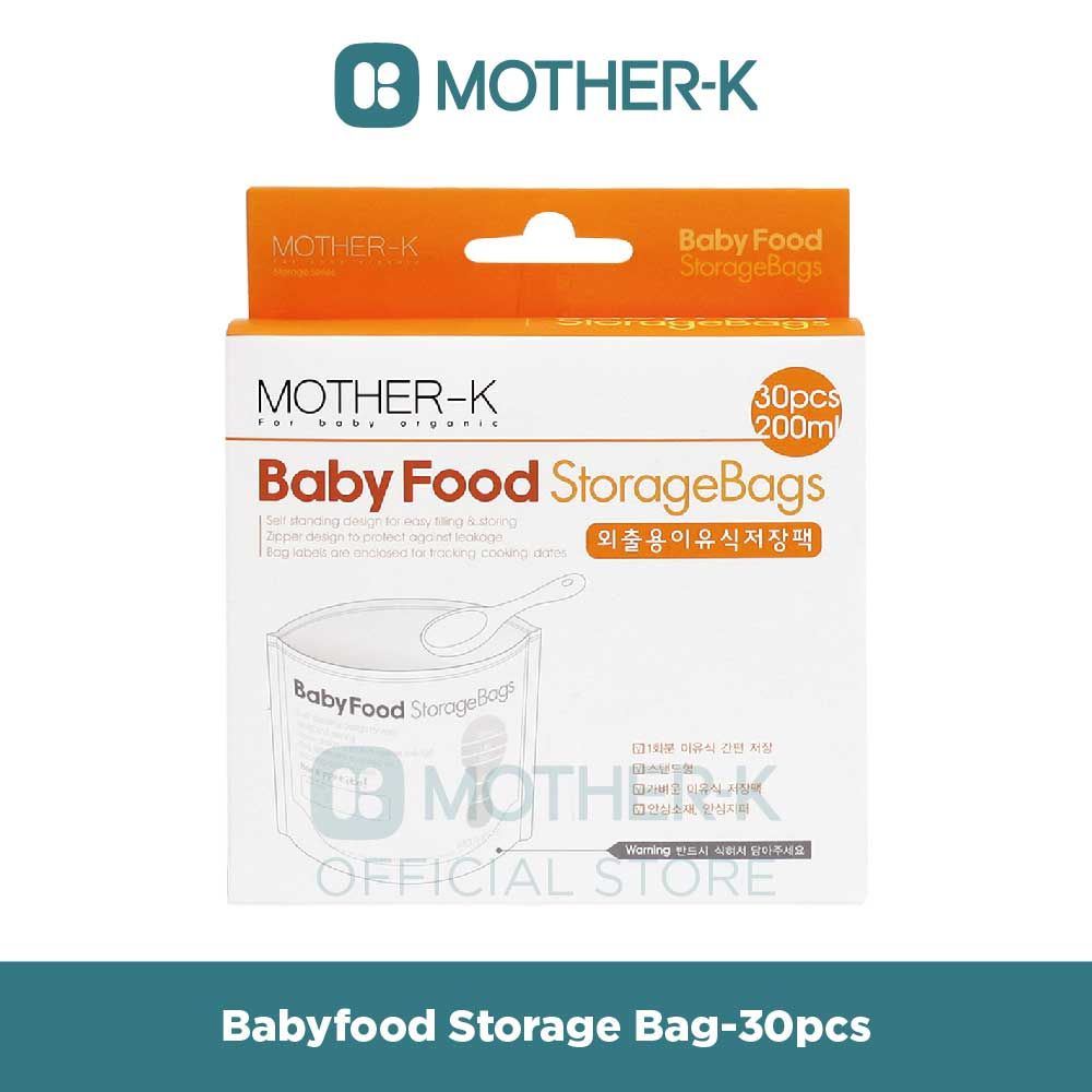 Mother-K - Baby Food Storage Bags 200 ml (30 pcs) - 1