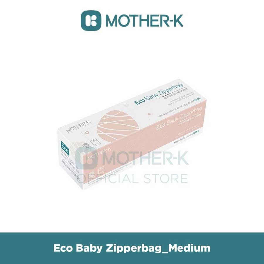 Mother-K - Eco Baby Zipperbag (15 pcs) - Medium - 1