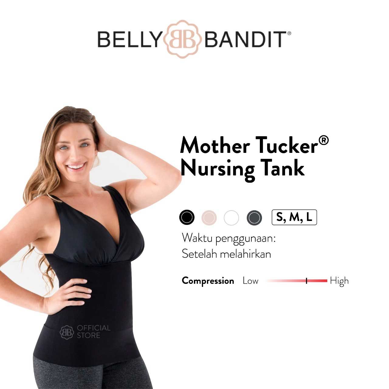 Belly Bandit, Mother Tucker, Nursing Tank, Black