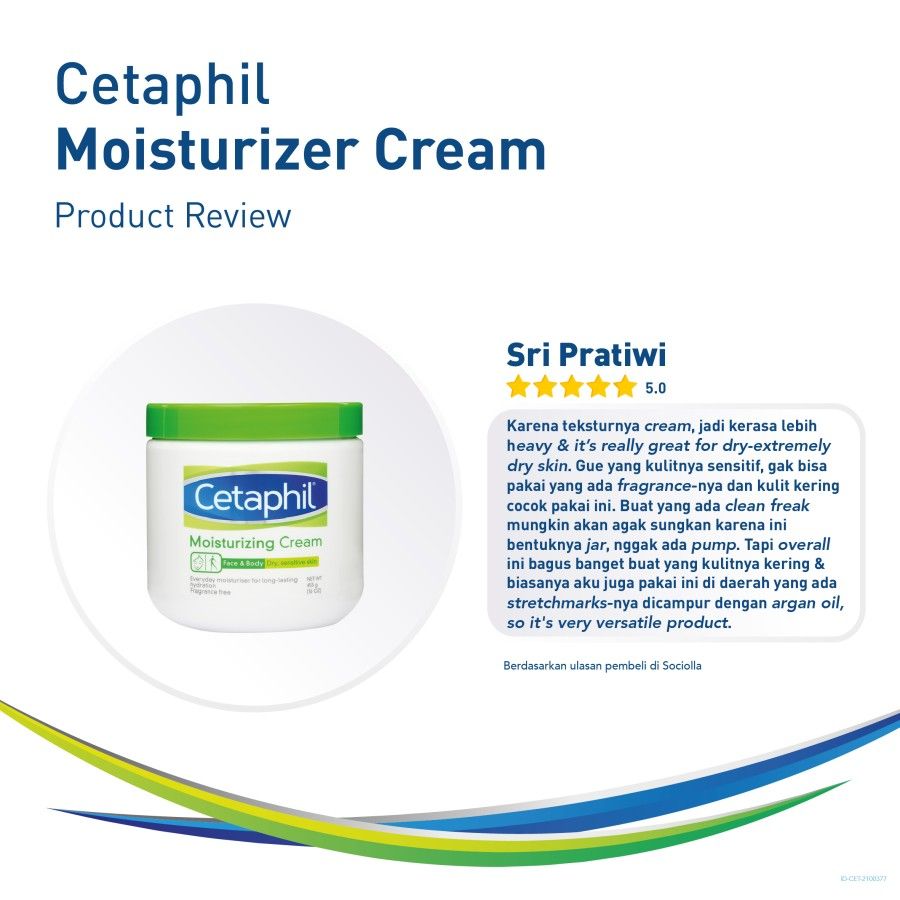 Cetaphil Moisturizing Cream 453g Skin Care Krim Pelembab Wajah untuk Segala Jenis Kulit - 4