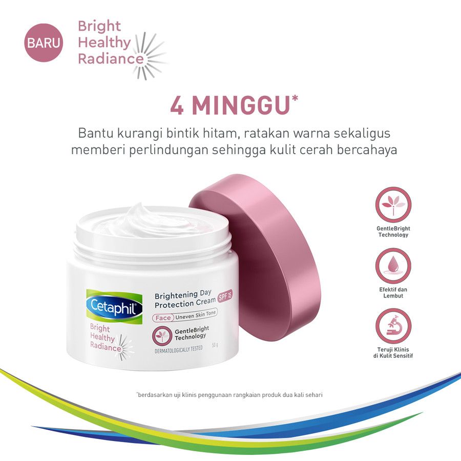 Cetaphil Bright Healthy Radiance Day Protection Cream SPF15 50g Pelembap Wajah untuk Mencerahkan - 3