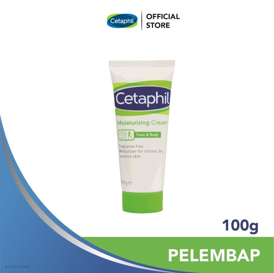 Cetaphil Moisturizing Cream 100g Krim Pelembab Wajah & Kulit untuk Segala Jenis Kulit - 1