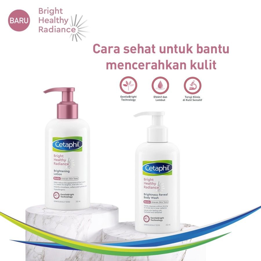 Cetaphil Bright Healthy Radiance Brightness Reveal Body Wash 245ml Sabun Mandi untuk Perawatan Tubuh Mencerahkan Kulit - 4