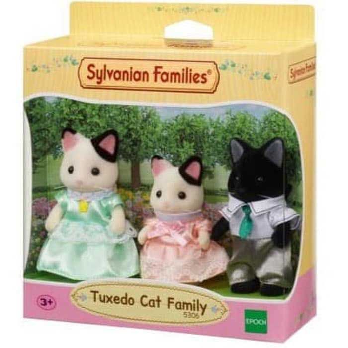 Sylvanian Families Mainan Koleksi Tuxedo Cat Family 3 Figure - 1