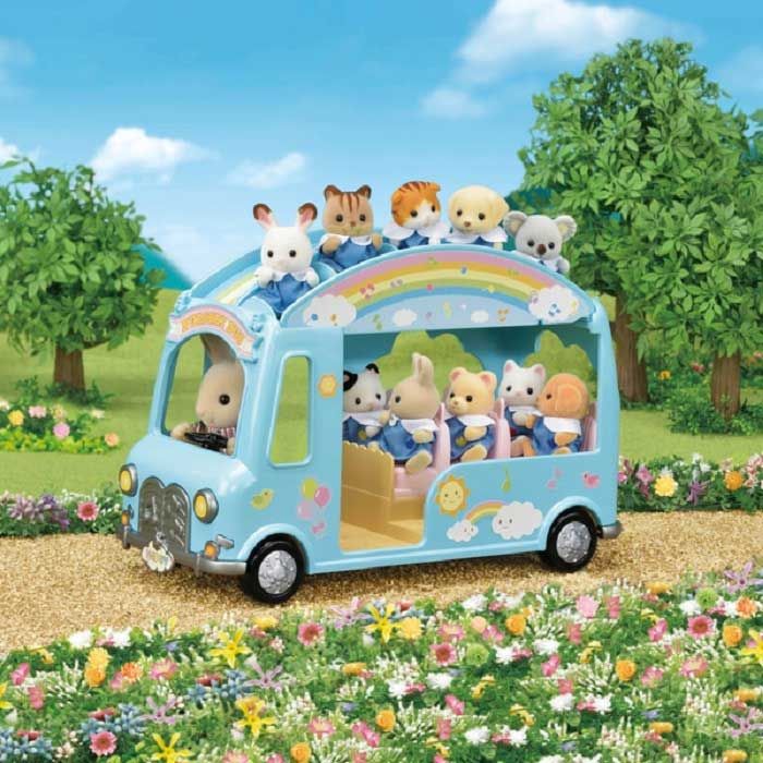 Sylvanian Families Mainan Koleksi Sunshine Nursery Bus - 3