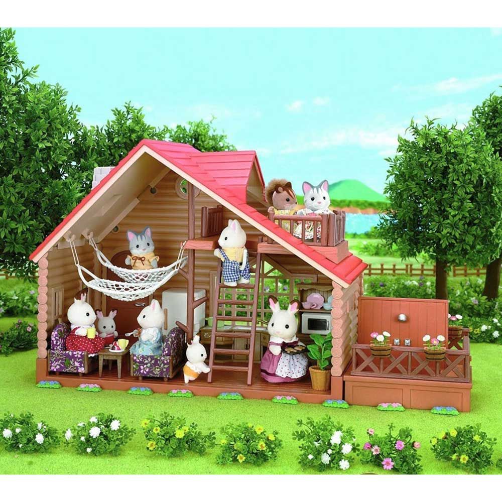 Sylvanian Families Mainan Koleksi Log Cabin  - 3