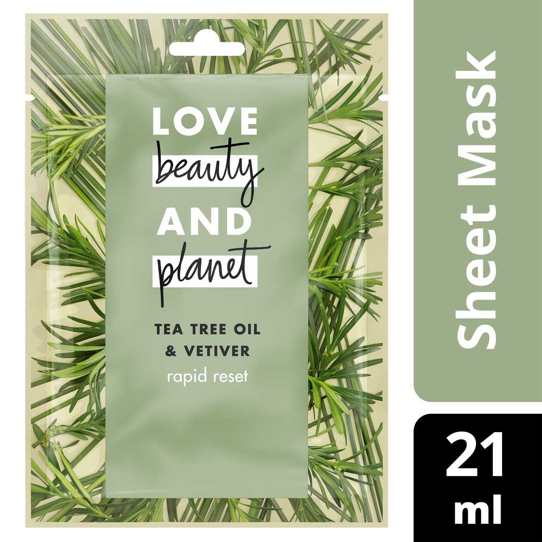 Love Beauty&Planet Face Mask Tea Tree 21Ml - 1