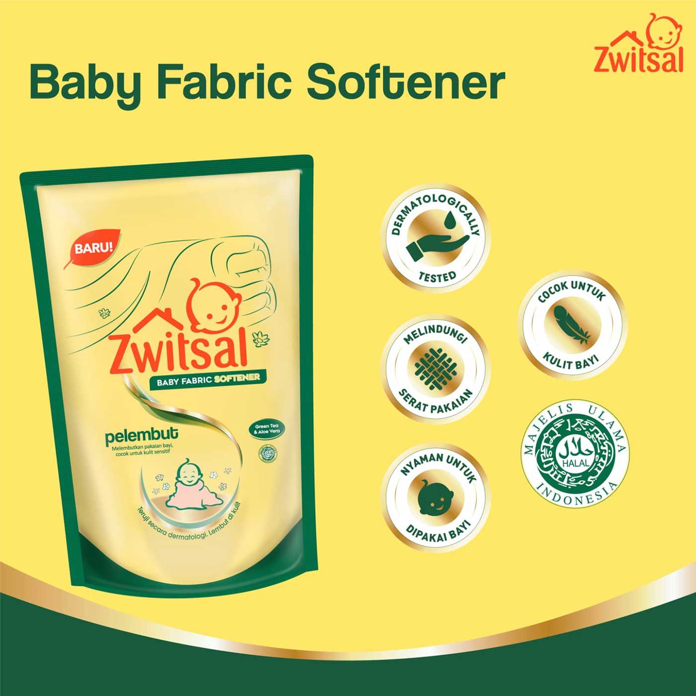 Zwitsal Baby Fabric Softener 425 ml NEW - 5