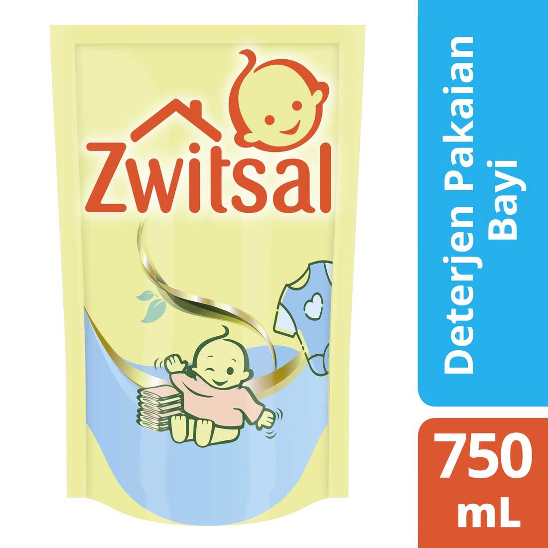 Zwitsal Baby Fabric Detergent 750 ml Free Baby Bottle & Utensils Cleaner 135 ml NEW - 1