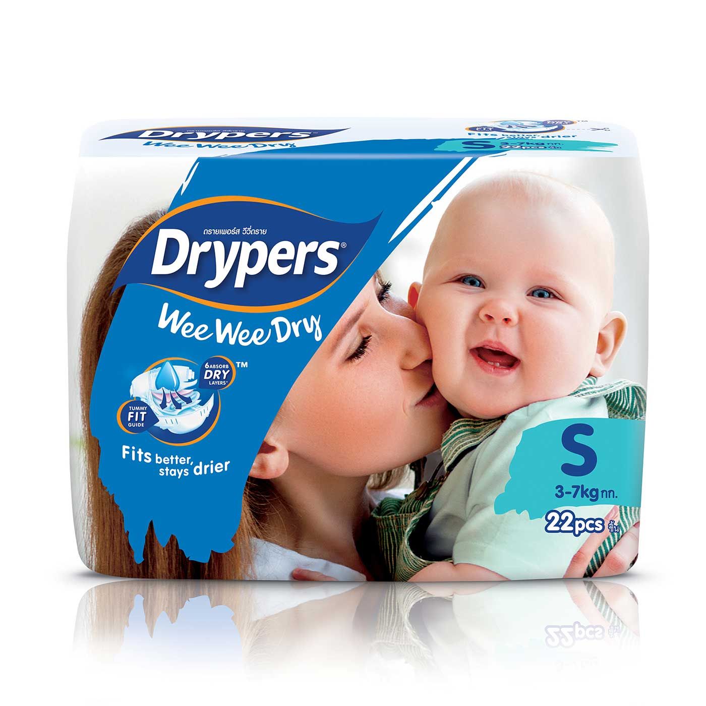 Drypers Wee Wee Dry - S 22s - 1