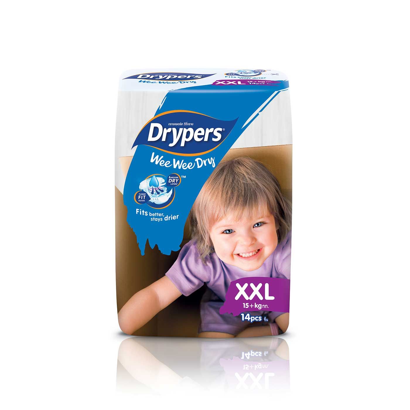 Drypers Wee Wee Dry - XXL 14s - 1