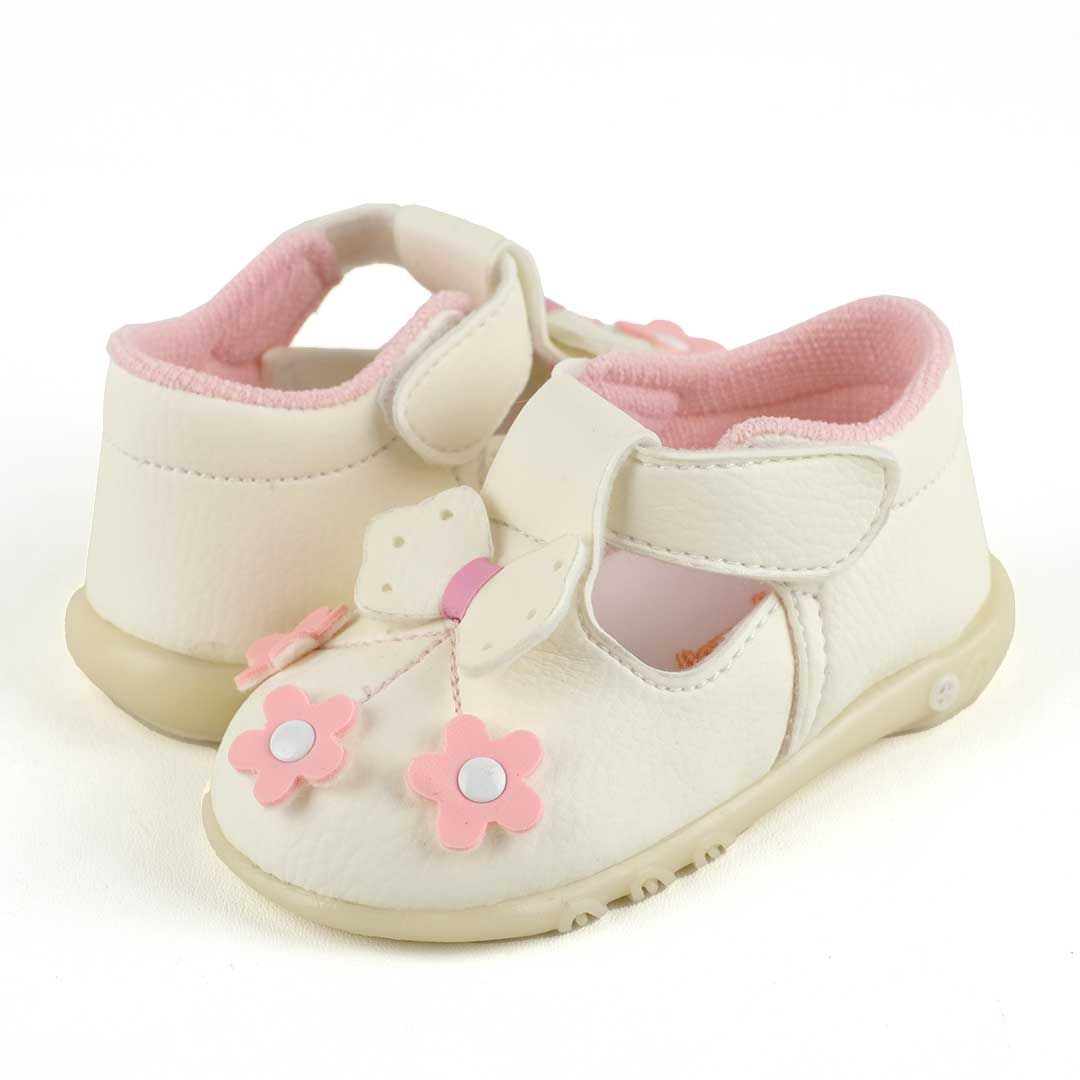 Happy Baby - Sepatu Bayi Bunyi Perempuan - PCB-809 - White - Size 19 - 3