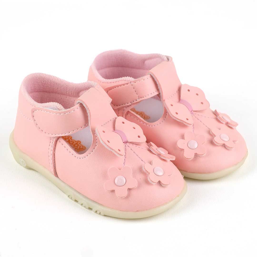 Happy Baby - Sepatu Bayi Bunyi Perempuan - PCB-809 - Pink - Size 21 - 1