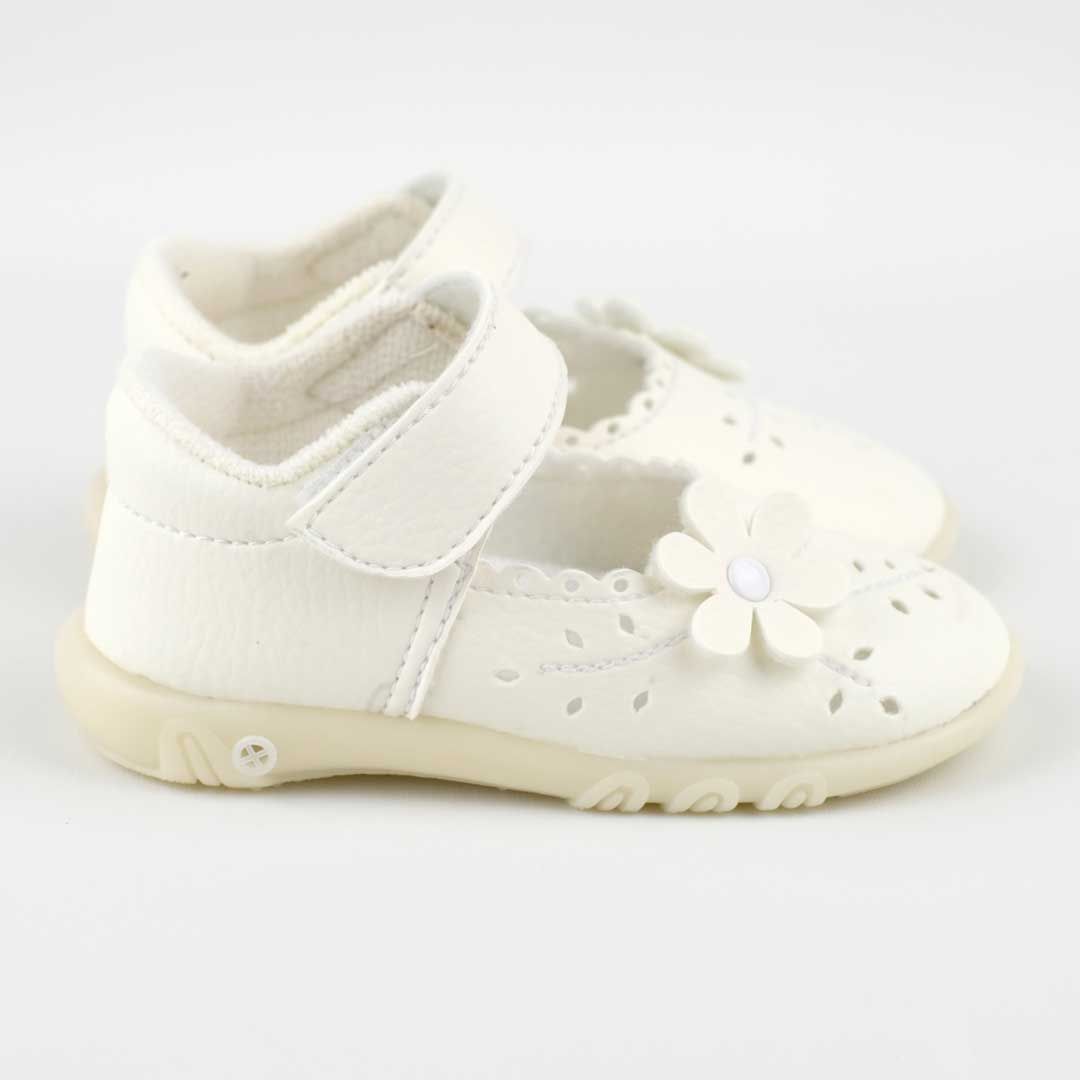 Happy Baby - Sepatu Bayi Bunyi Perempuan - PCB-851 - White - Size 19 - 2