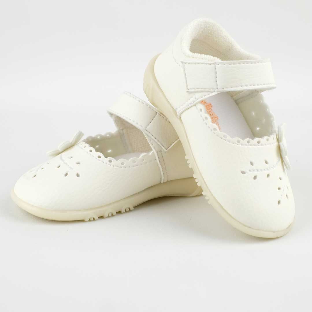 Happy Baby - Sepatu Bayi Bunyi Perempuan - PCB-851 - White - Size 19 - 5