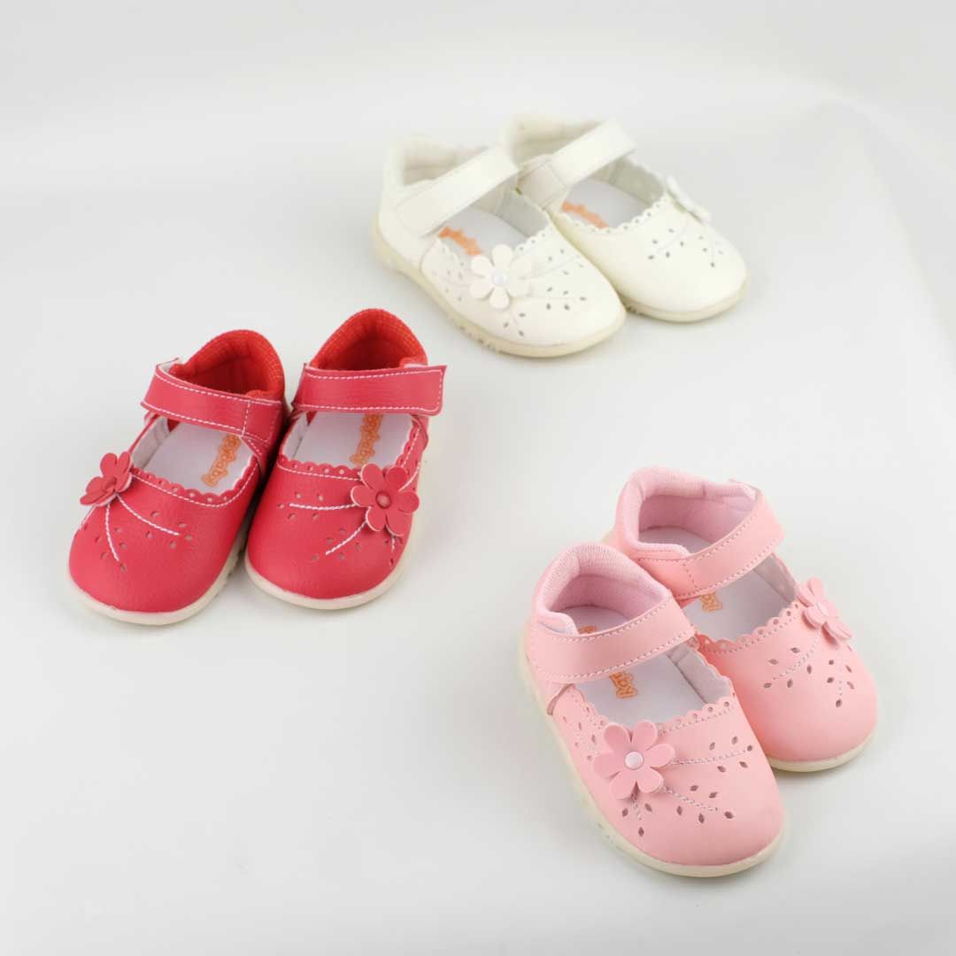 Happy Baby - Sepatu Bayi Bunyi Perempuan - PCB-851 - Pink - Size 22 - 6