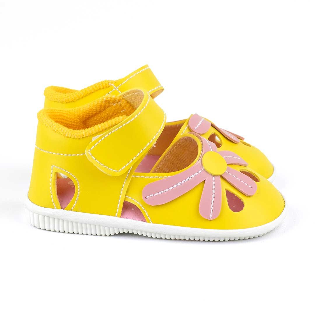 Happy Baby - Sepatu Bayi Bunyi Perempuan - SB-978 - Yellow - Size 19 - 2