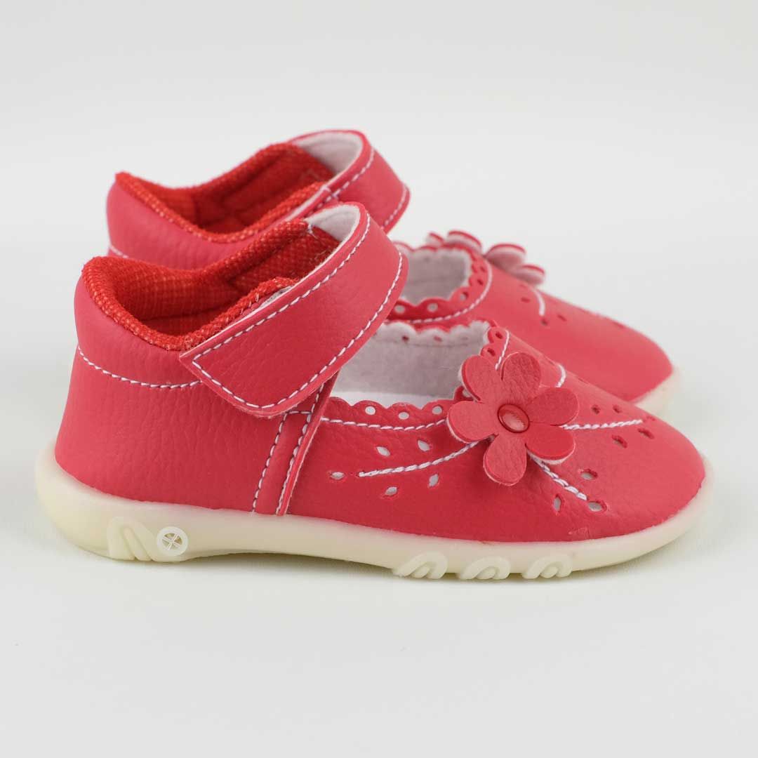 Happy Baby - Sepatu Bayi Bunyi Perempuan - PCB-851 - Red - Size 21 - 2