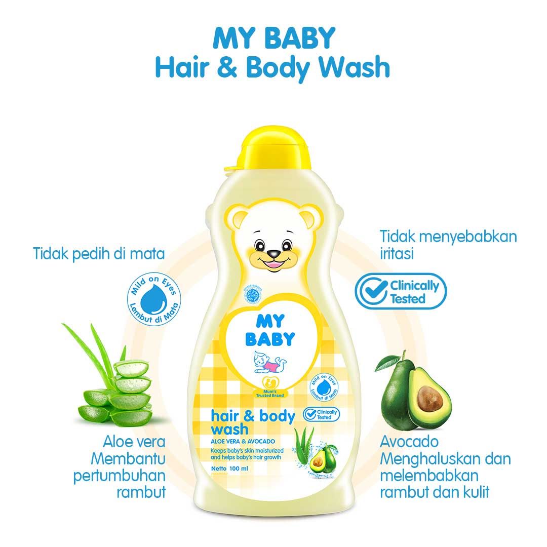 My Baby Hair & Body Wash 100ml - 4