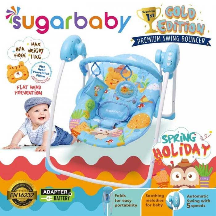 Sugar Baby Gold Edition Premium Swing Bouncer  - Spring Holiday - 1