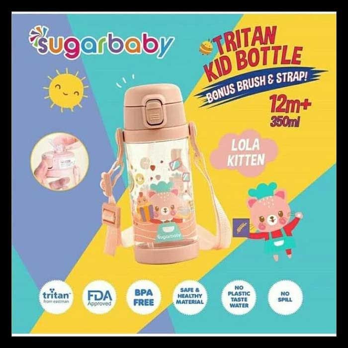 Sugar Baby Tritan Kid Bottle 400ML - Orange - 1
