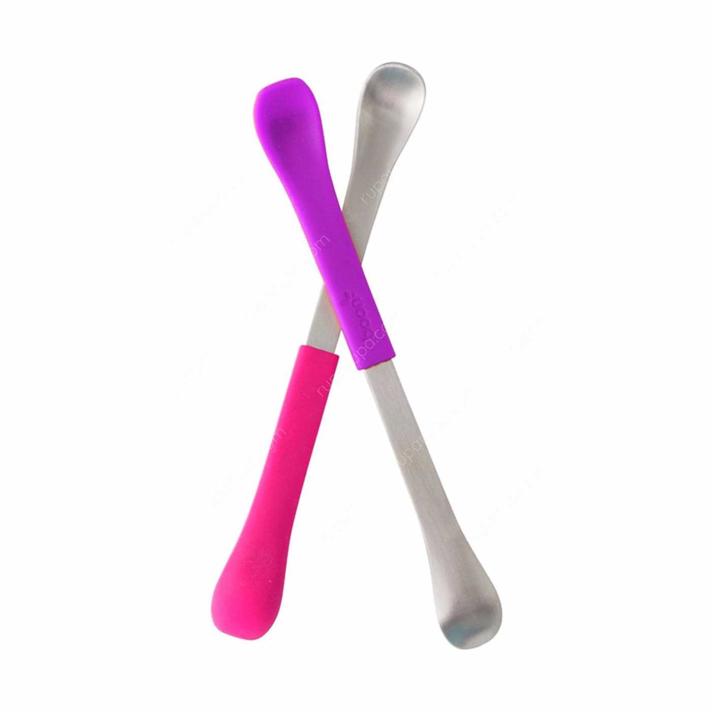 Boon Swap Feeding Spoon 2 In 1 (Pink-Magenta) - 10149 - 1