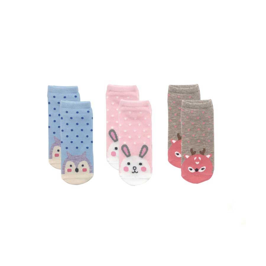 Little Bubba Accessories Sock Set Zoo Girl 6-12 Month - LBSZG-6 - 1