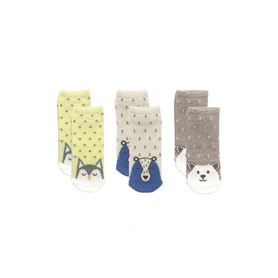 Little Bubba Accessories Sock Set Zoo Boy 0-6 Month - LBSZB-0 - 2