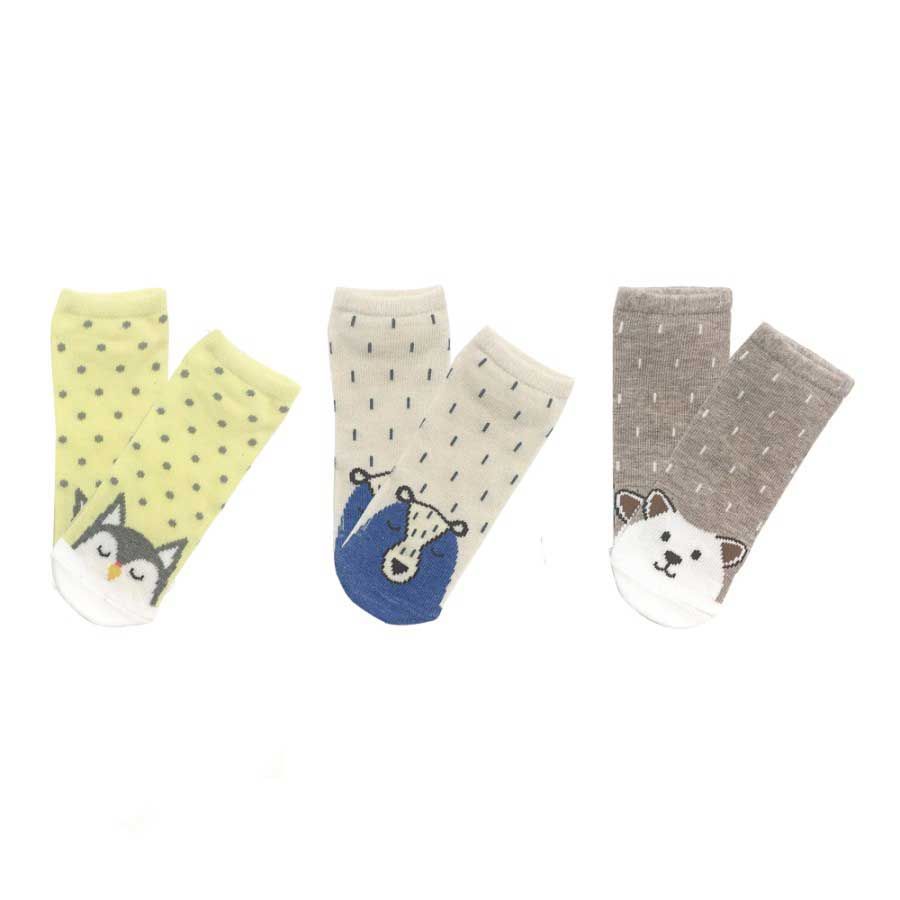 Little Bubba Accessories Sock Set Zoo Boy 1 Yearear - LBSZB-1 - 1