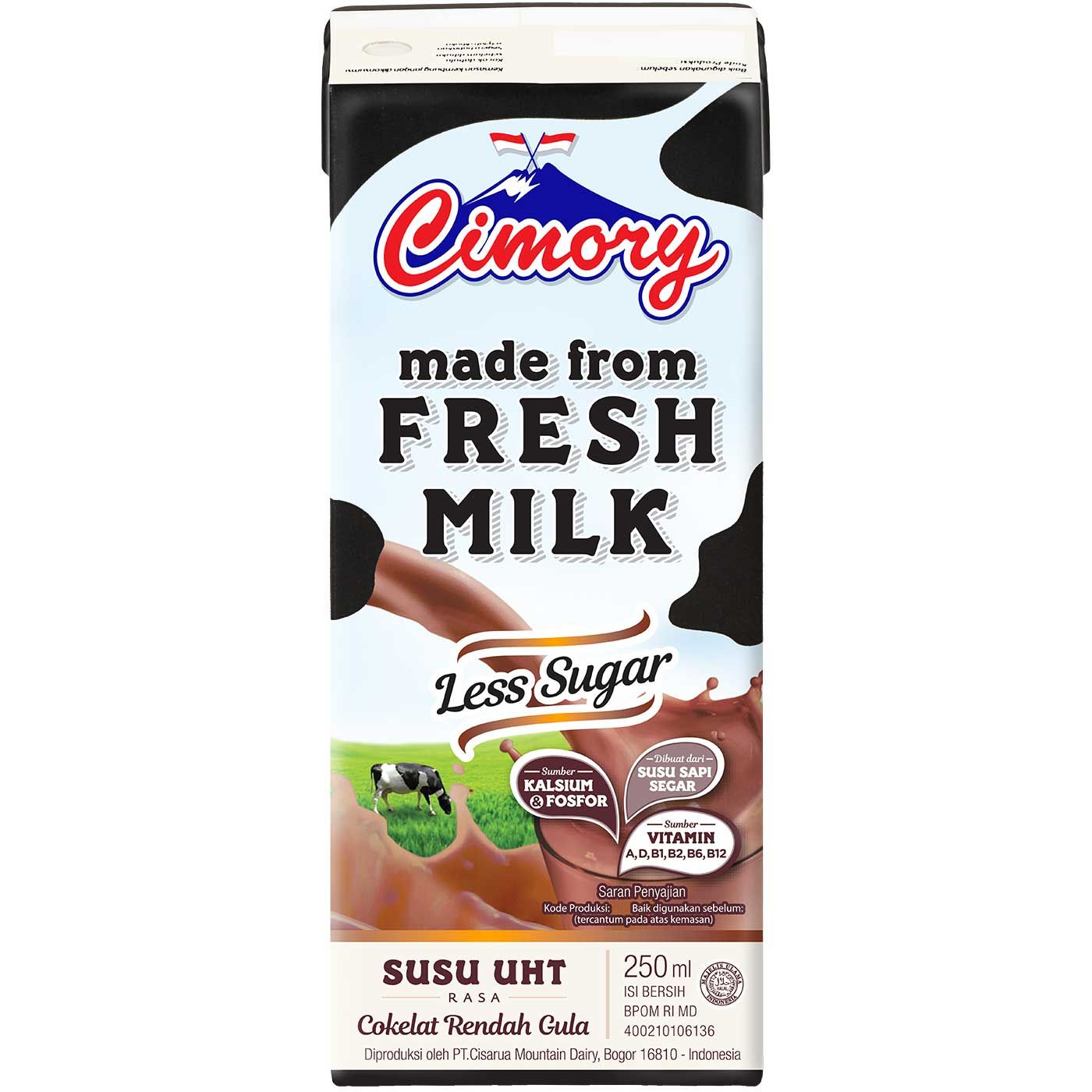 Cimory Uht Milk Less Sugar 250ml  - 1