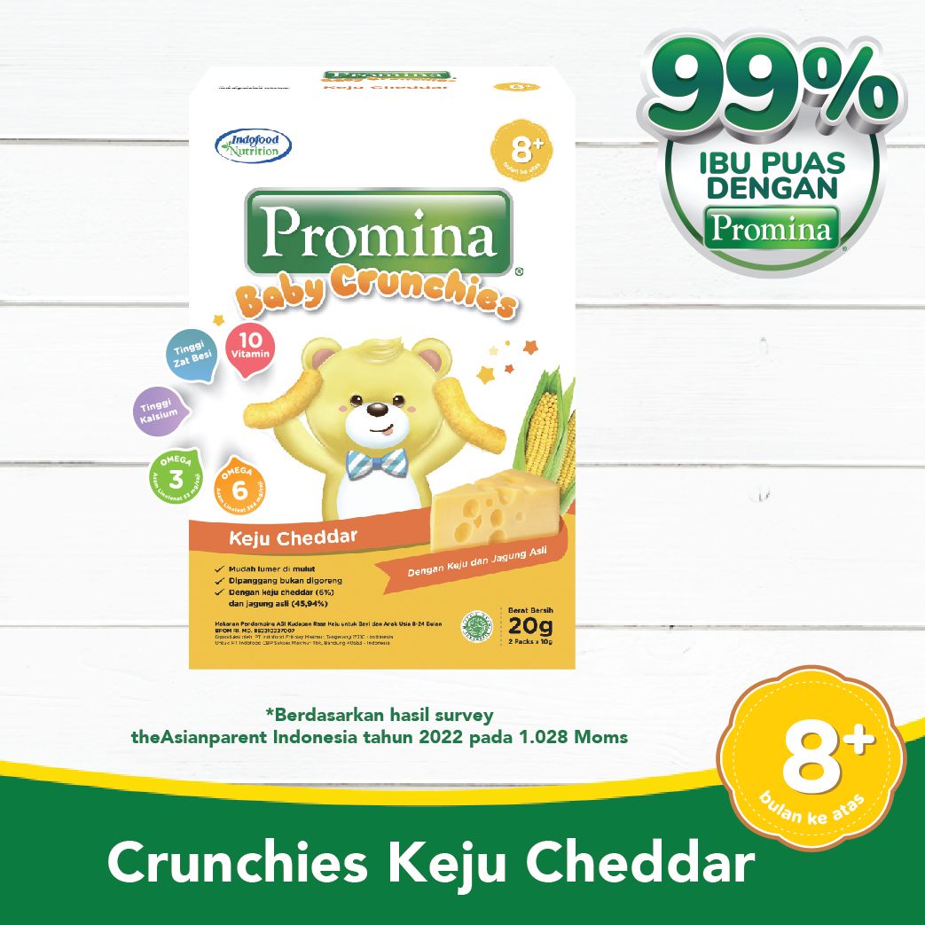 Promina Baby Crunchies Keju Cheddar 20 Gr - 1