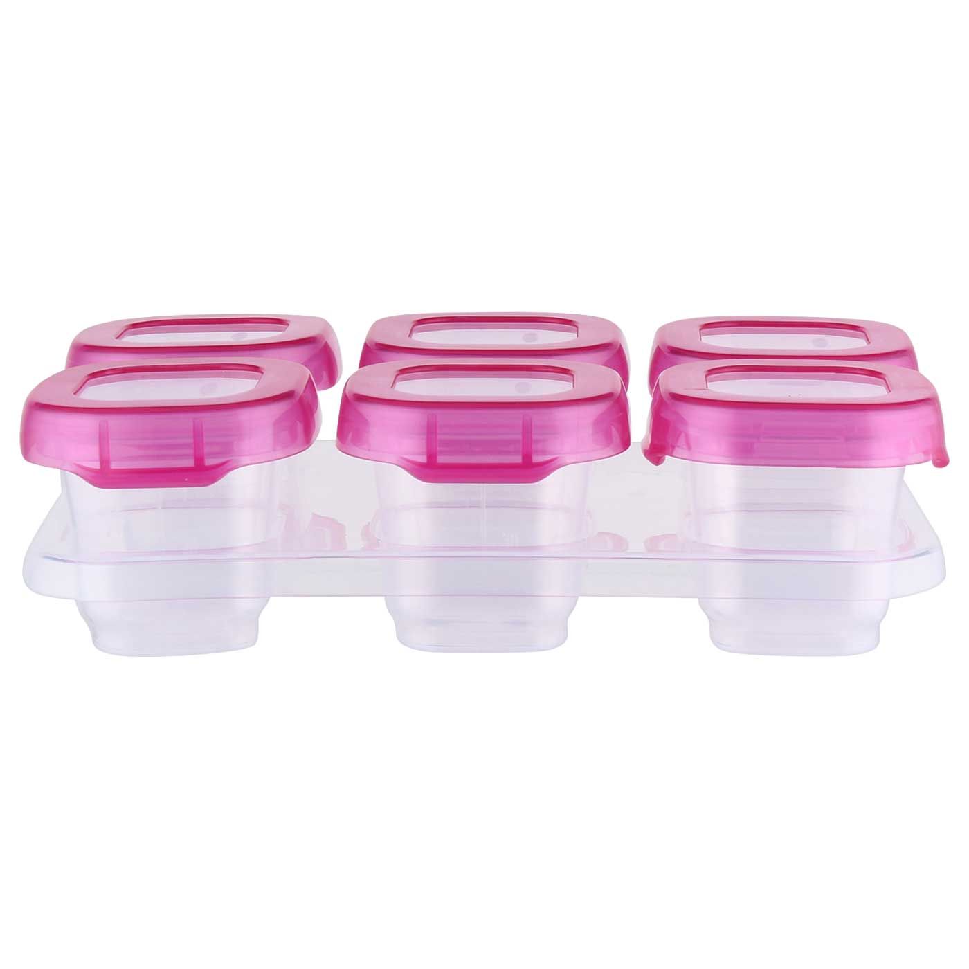 Free OXO Tot Baby Blocks Freezer Storage Containers 2oz Pink(Bebelac) - 2