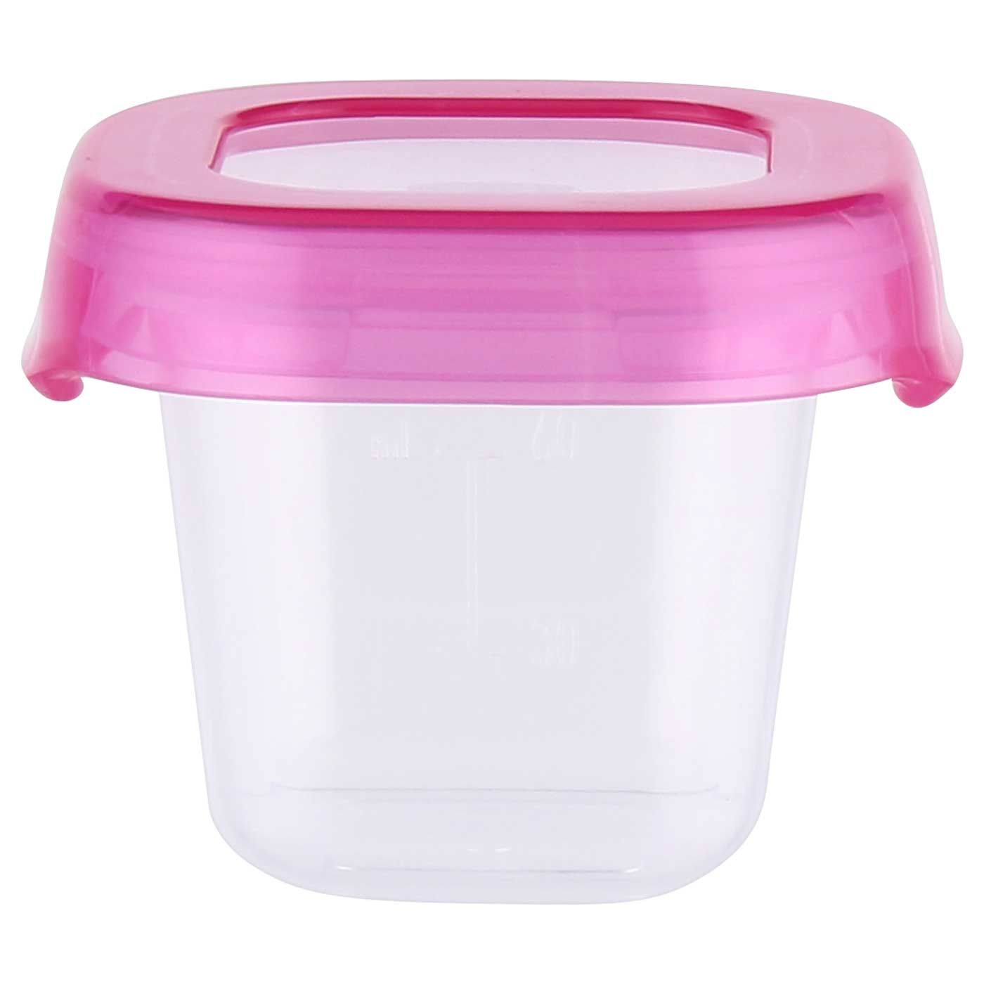 Free OXO Tot Baby Blocks Freezer Storage Containers 2oz Pink(Bebelac) - 4