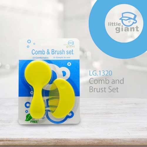 Little Giant Super Soft Comb & Brush Set  - LG.1320 - 1
