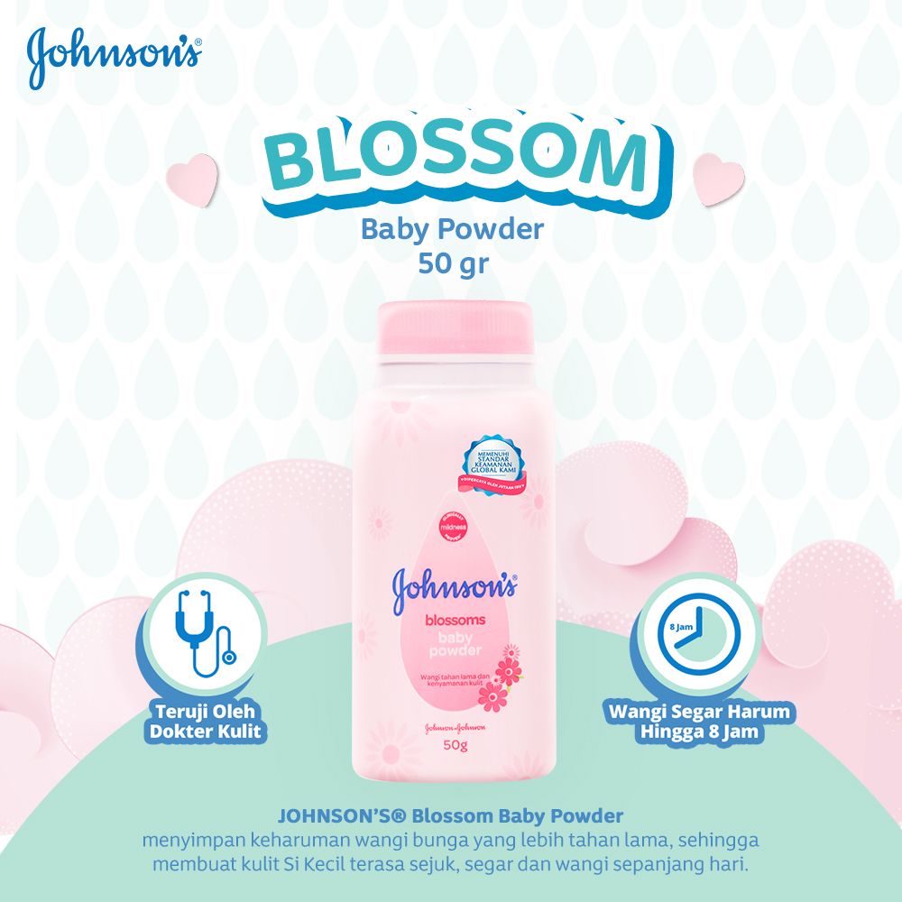 Johnson Baby Powder Blossom 50Gr Monsoon - 2