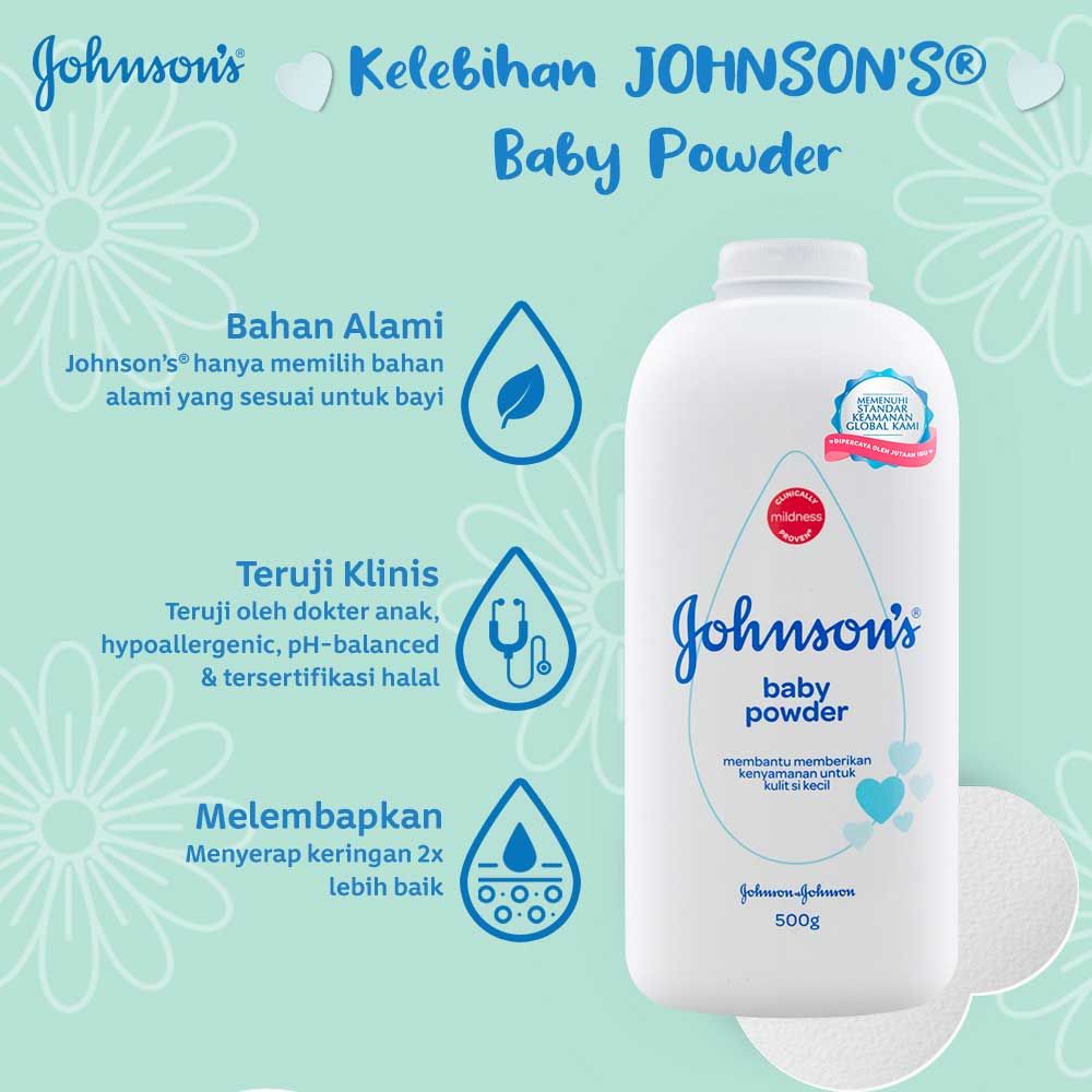 Johnson Baby Powder Regular 500Gr - Monsoon - 3