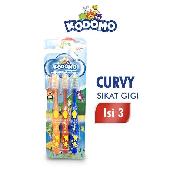 Kodomo Toothbrush Curvy Isi 3 - 1