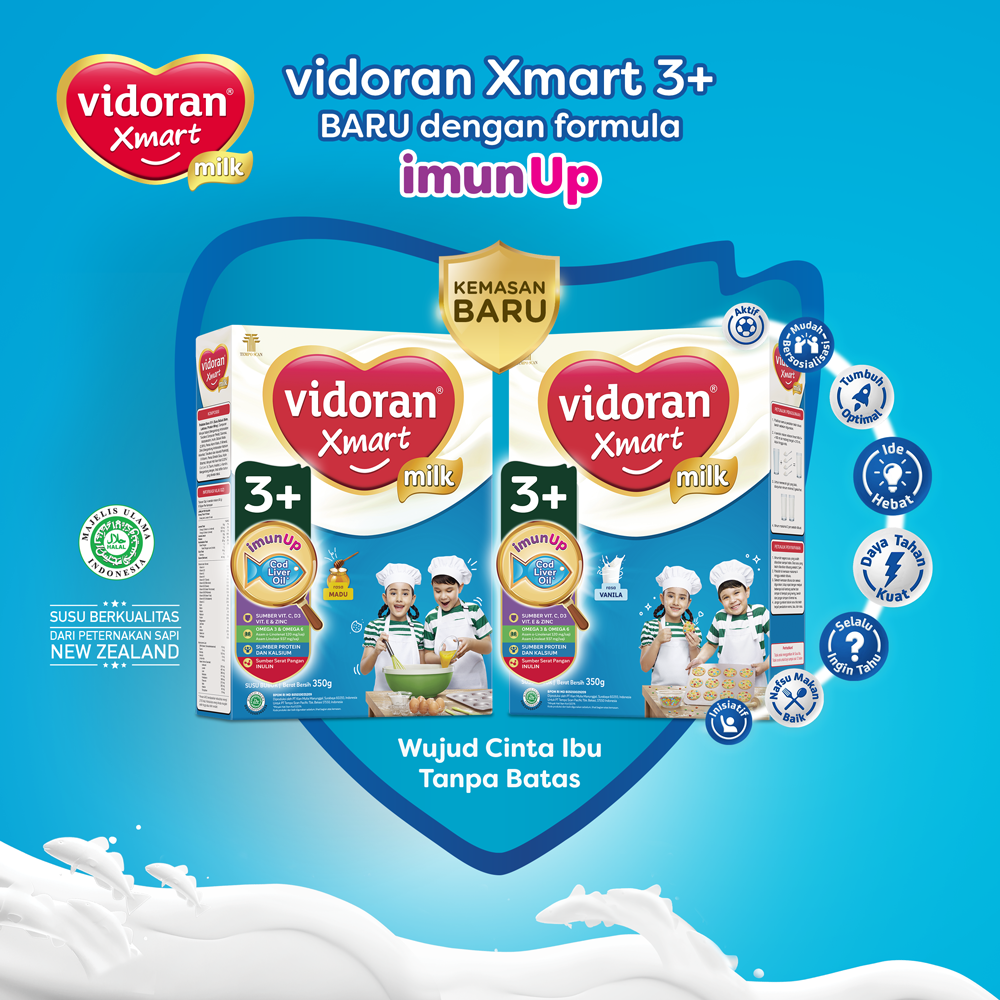 Vidoran Xmart 3+ Nutriplex Vanilla 925g - 2