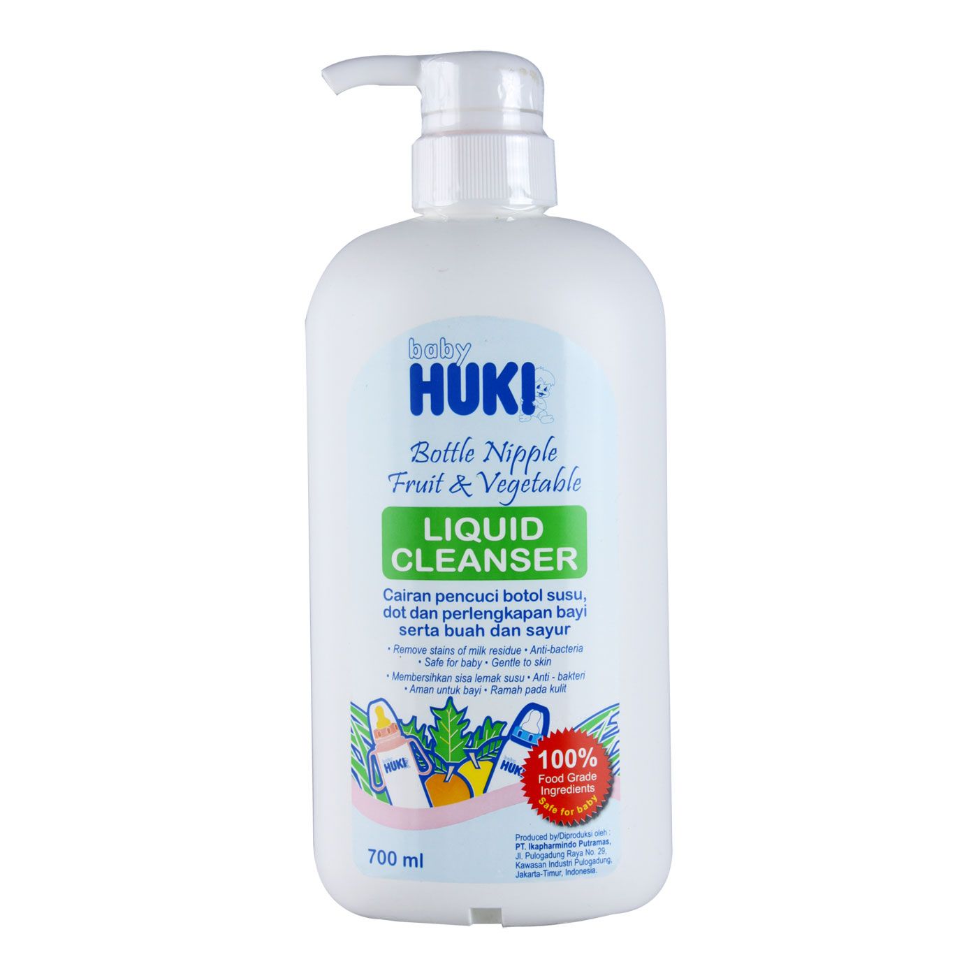 Huki Liquid Cleanser 700ml Pump - 1