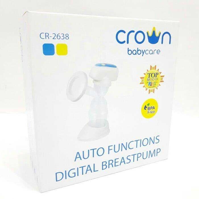 Crown Auto Functions Digital Breastpump CR2638 Biru - 1