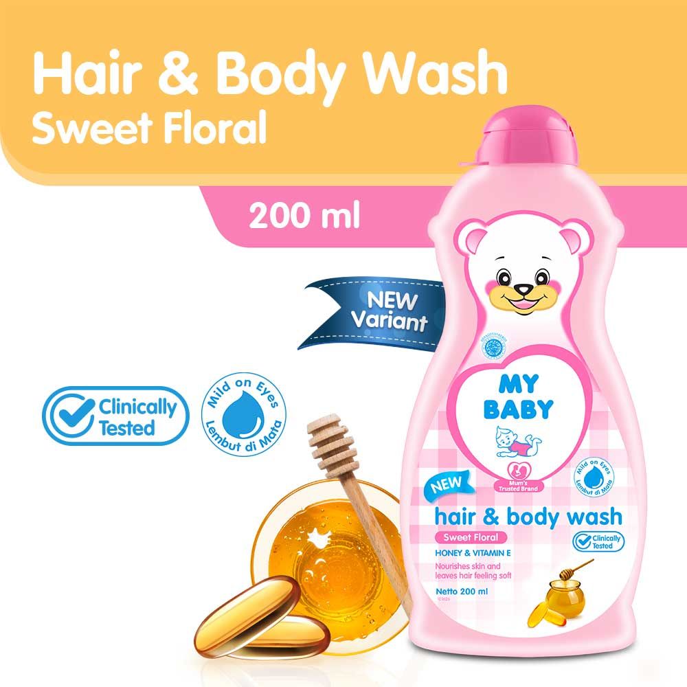 My Baby Hair & Body Wash Sweet Floral 200 ml - 1