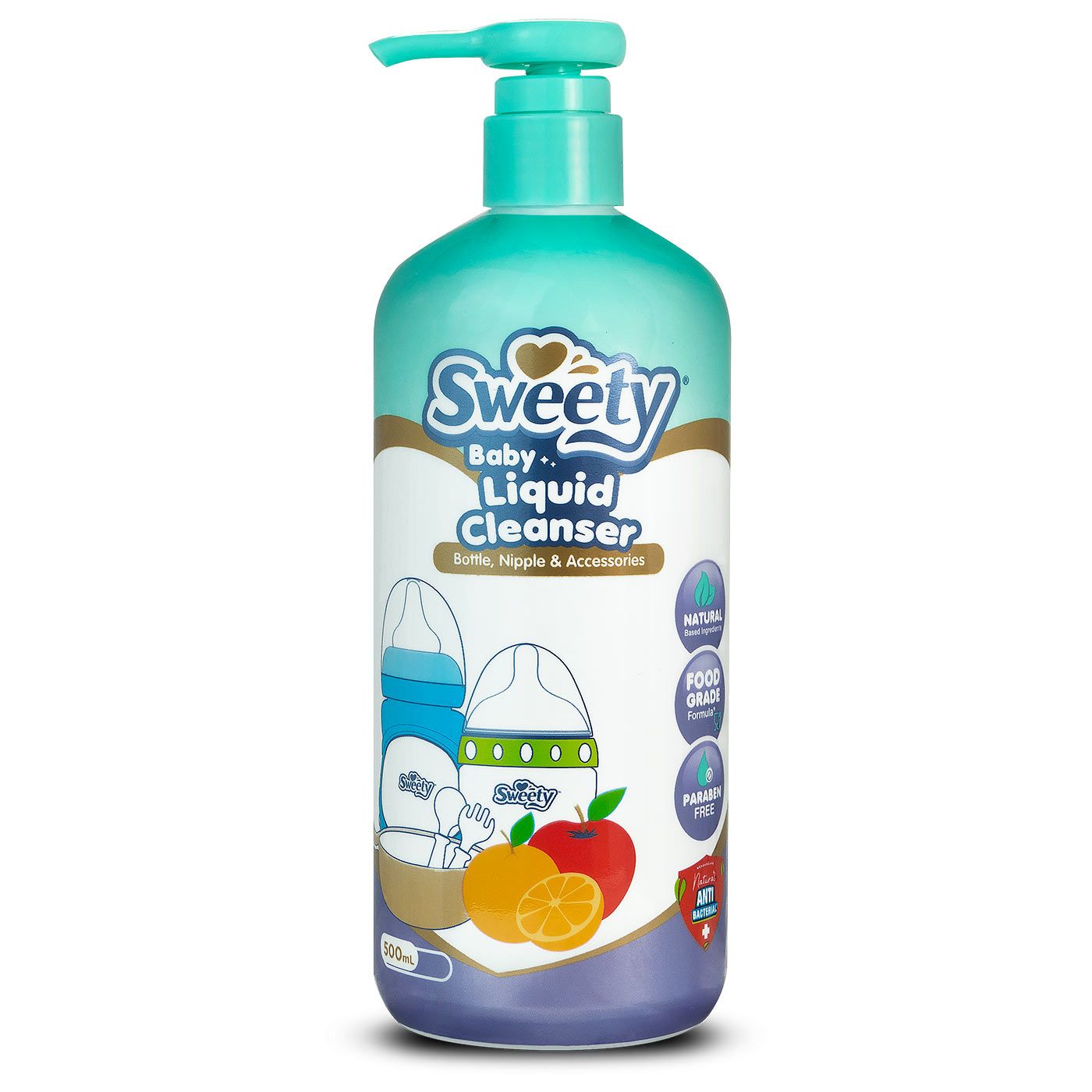 Sweety Baby Liquid Cleanser  for Bottle, Nipple & Accessories - Bottle 500ml - 1