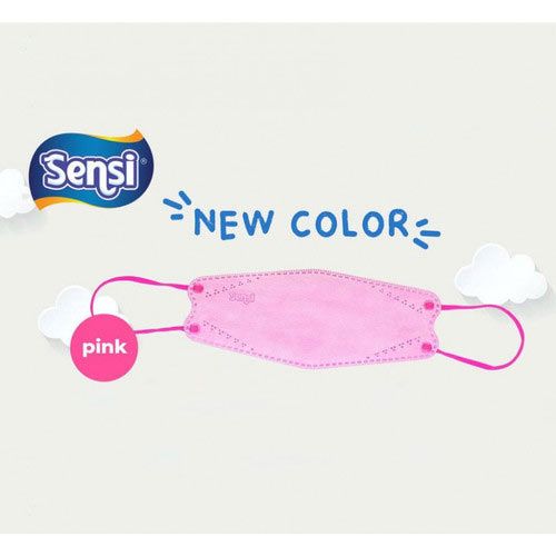 Sensi Convex Mask 4-Ply Earloop 2's Pink - 3