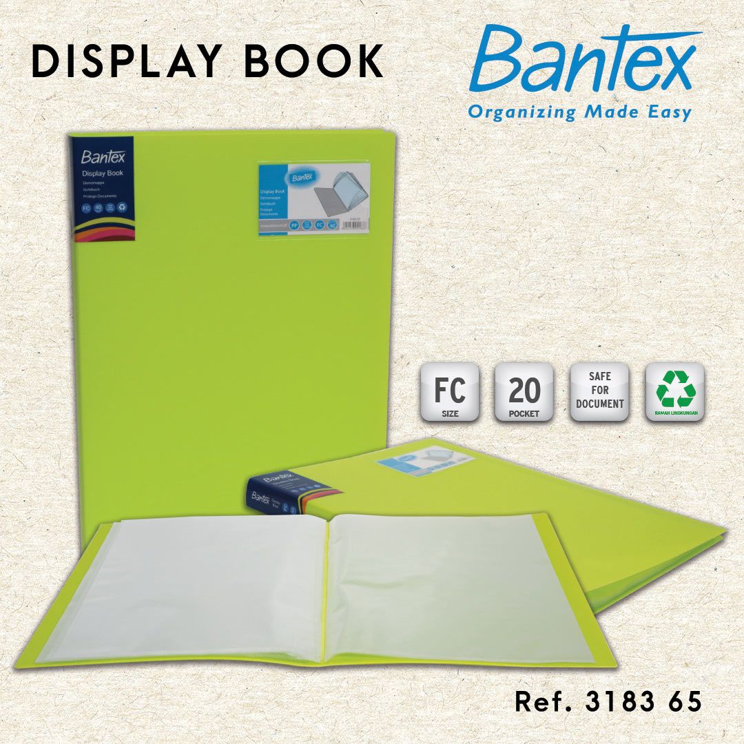 Bantex Standard Display Book 20 Pockets Fc - 3183 65 - 1