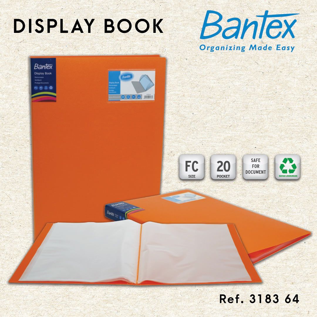 Bantex Standard Display Book 20 Pockets Fc - 3183 64 - 1