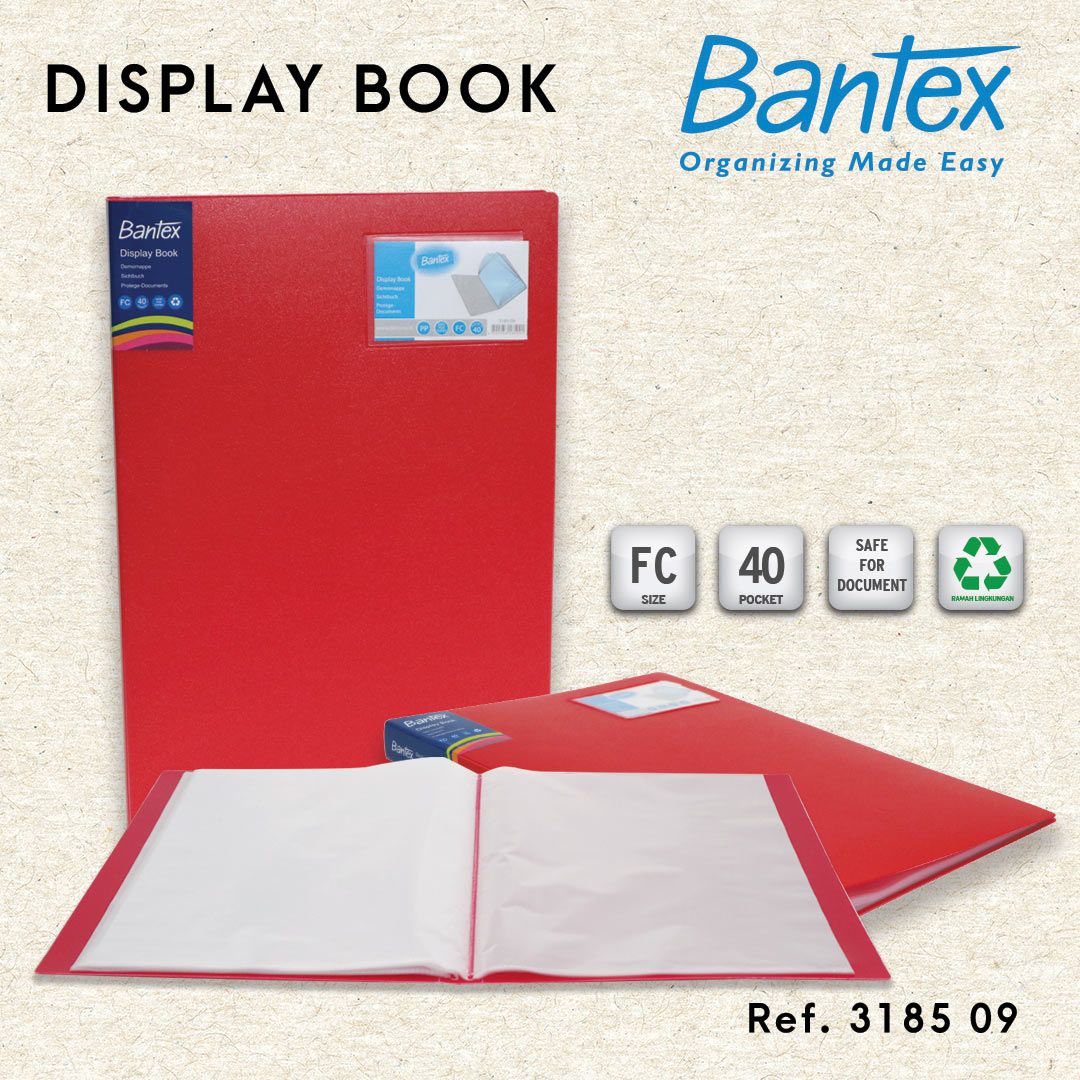Bantex Standard Display Book 40 Pockets Fc - 3185 09 - 1