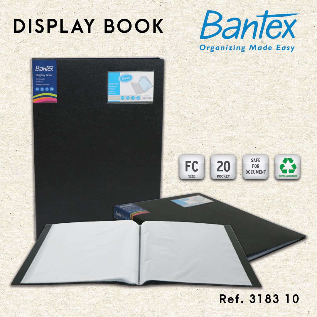 Bantex Standard Display Book 20 Pockets Fc - 3183 10 - 1